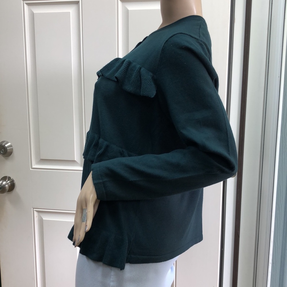 Ann Taylor Ruffle Cardigan XL - Picture 6 of 10